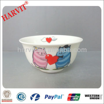 Transparente Y Brillante China Porridge Bowl